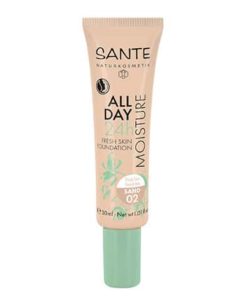 Sante Maquillaje Fluido Hidratante 24H 02 Sand