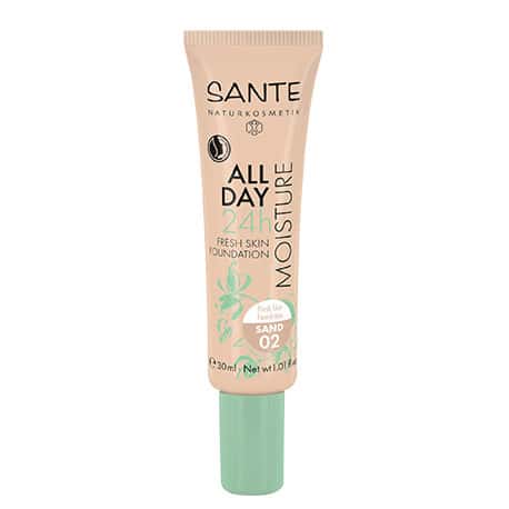 Sante Maquillaje Fluido Hidratante 24H 02 Sand