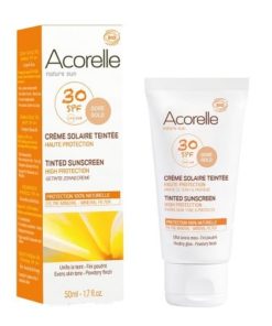 Acorelle Crema facial color dore SPF30