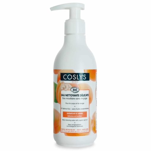 Coslys Bebé Agua micelar refrescante con Albaricoque orgánico
