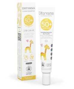 Dhyvana Protector Solar SPF50+ Mineral para Niños y Bebes