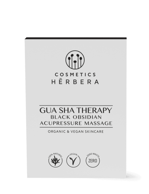 Herbera Gua Sha Therapy - Obsidiana Negra para Masajes Faciales