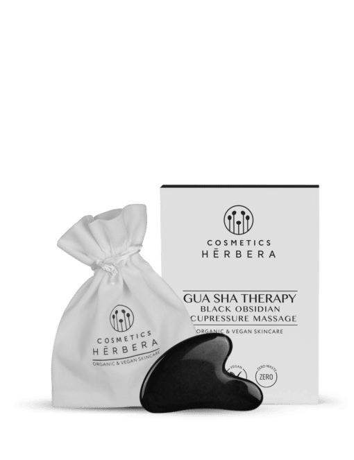 Herbera Gua Sha Therapy - Obsidiana Negra para Masajes Faciales