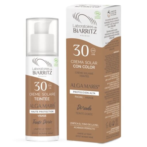 Alga Maris Laboratoires de Biarritz Facial Sun Cream Warna Emas SPF30