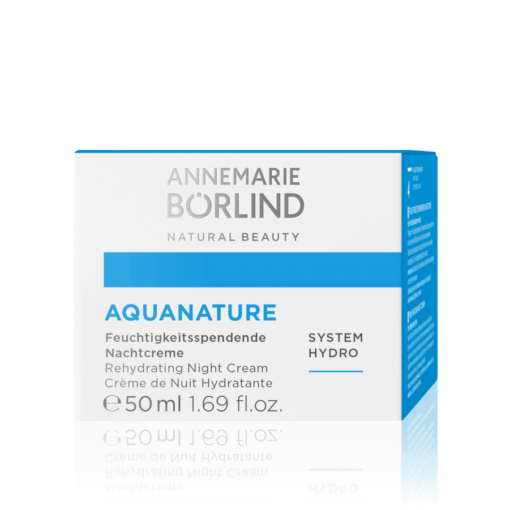 Annemarie Borlind Aquanature regeneracijska nočna krema v škatli e1621348544268