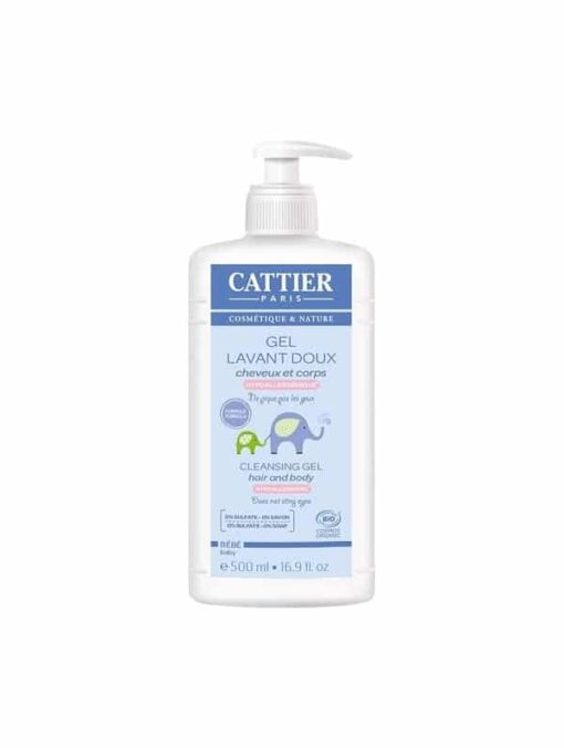 Cattier kylpygeeli ja shampoo vauvalle