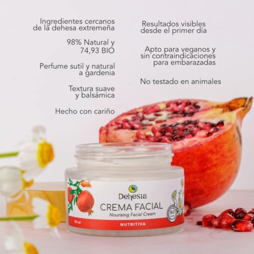 Dehesia Crema Facial Nutritiva BIO con Granada y Manzanilla 4