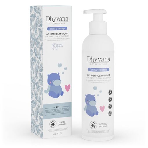Dhyvana Dermo-rensende gel med havre og Calendula Flower Eco Pediatrics