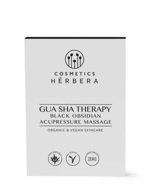 Herbera Gua Sha Therapy Obsidiana Negra para Masajes Faciales 4