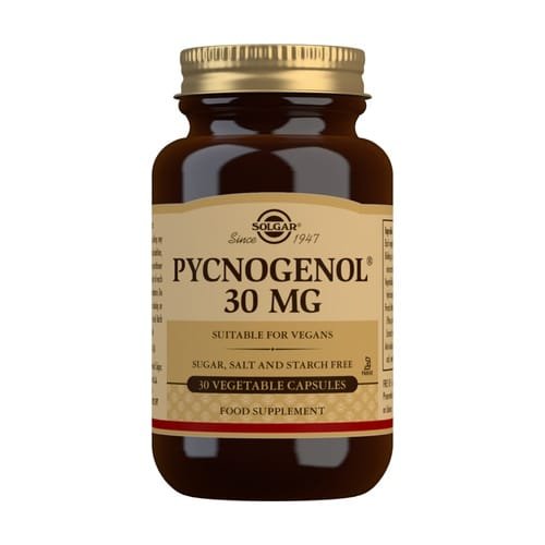 솔가 파인 30 mg. 소나무 껍질 추출물 및 피크노제놀® 30 식물성 캡슐