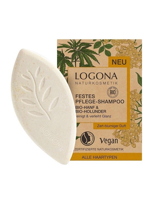 Hanf iunatural Solid Holunder und – Kaufen mit Sie Logona ▷ 60gr Shampoo