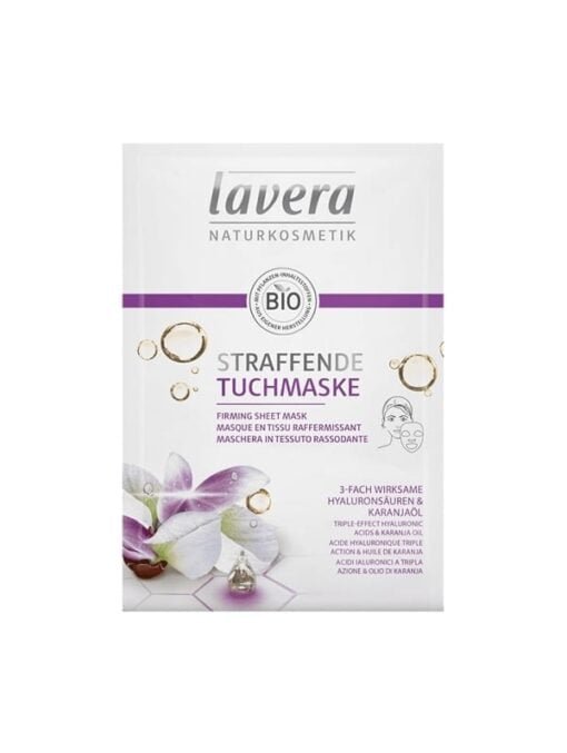 Lavera triple action firming cellulose face mask