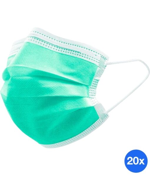 higienska maska ​​trislojne barve 10